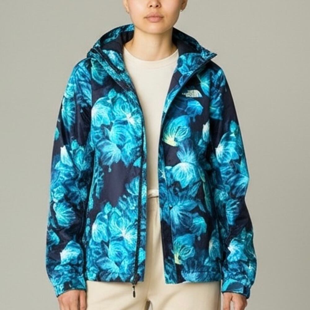 The North Face Women's Freedom Print Jacket Blue Floral Small Petite NWOT